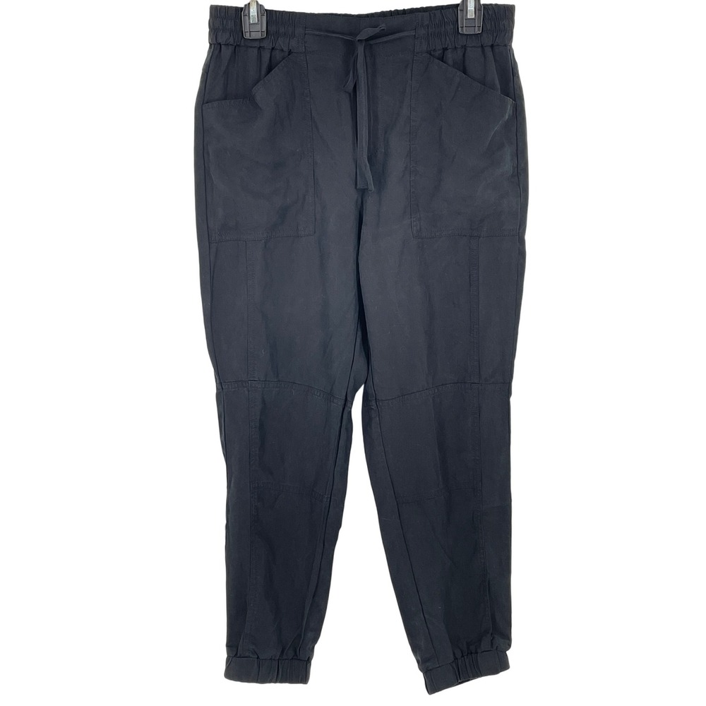 Banana Republic‎ Womens Joggers Pants Drawstring Black Utility Size Small
